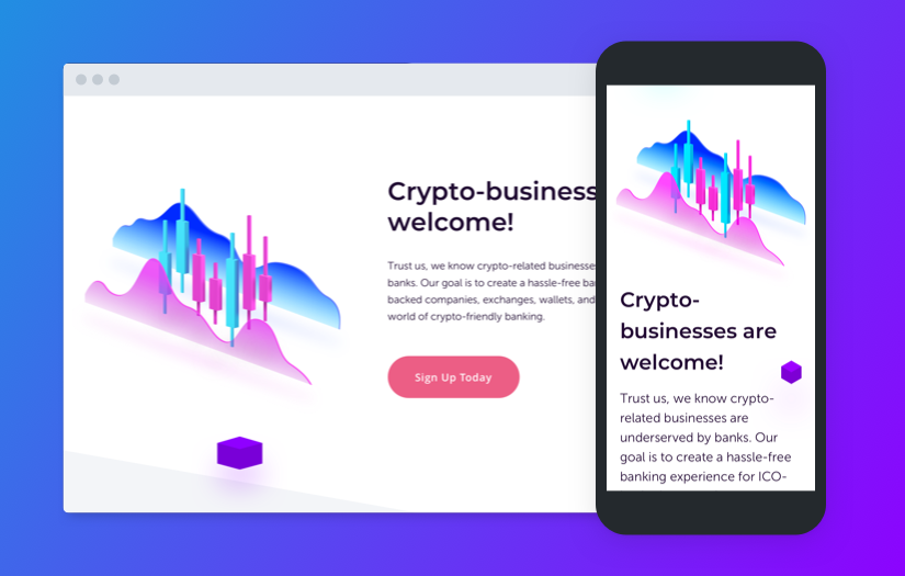 Interface for the first digital fintech bank Arrival screenshot 2